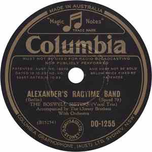 The Boswell Sisters - Alexander's Ragtime Band / The Darktown Strutters' Ba ...
