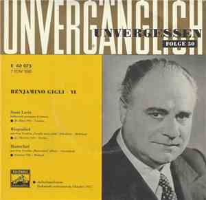 Benjamino Gigli - Benjamino Gigli - VI