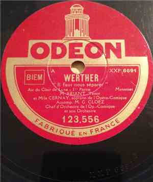 M. Friant, Mlle Cernay, M. G. Cloez - Werther