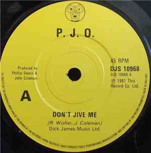 P.J.O. - Don't Jive Me