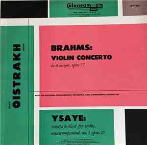 Brahms, Eugène Ysaÿe, David Oistrach, National Philharmonic Orchestra, Kiri ...
