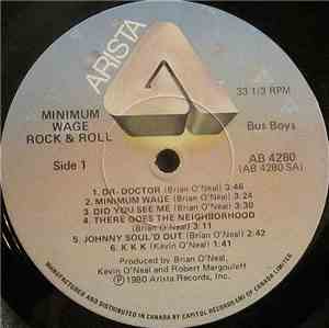 Bus Boys - Minimum Wage Rock & Roll