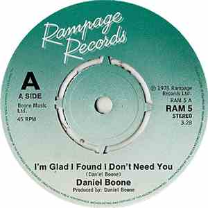 Daniel Boone - I'm Glad I Found I Don't Need You