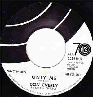 Don Everly - Only Me / Tumbling Tumbleweeds