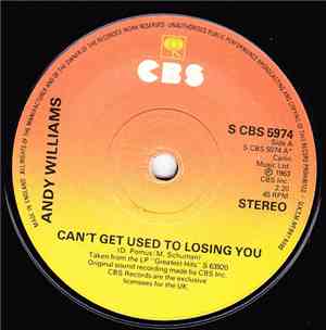 Andy Williams - Can't Get Used To Losing You