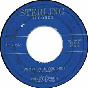 Everett Lovejoy And Four Sons  - Where Will You Hide