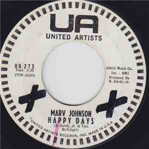 Marv Johnson - Happy Days / Baby, Baby