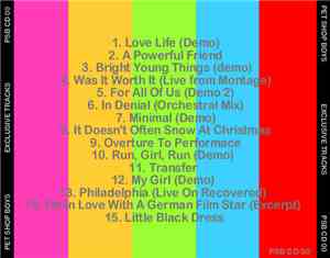 Pet Shop Boys - Exclusive Tracks