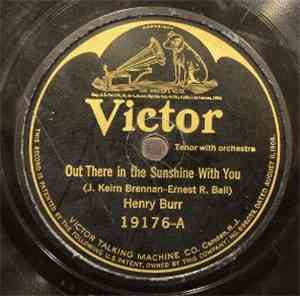 Henry Burr / Elliott Shaw - Out There In The Sunshine With You / You Didn't ...