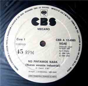 Mecano - No Pintamos Nada