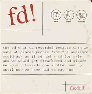 Firedrill! - The CD That We Recorded Because When We Sang At Places People ...
