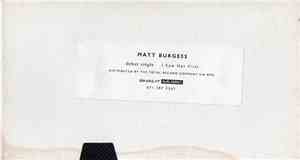 Matt Burgess - I Saw Her First