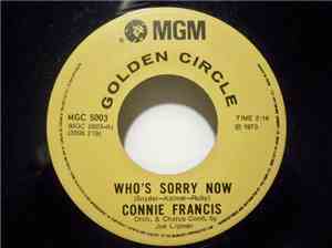 Connie Francis - Who's Sorry Now / You Were Only Fooling