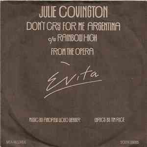 Julie Covington - Don't Cry For Me Argentina