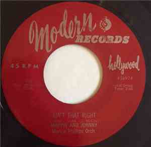 Marvin & Johnny - Ain't That Right / Let Me Know