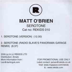 Matt O'Brien - Serotone