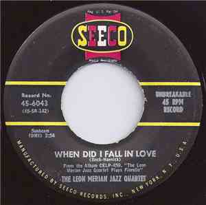 The Leon Merian Jazz Quartet - When Did I Fall In Love / Marie's Law
