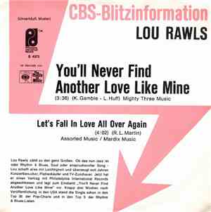 Lou Rawls - You'll Never Find Another Love Like Mine / Let's Fall In Love A ...