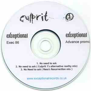 Culprit 1 - No Need To Ask