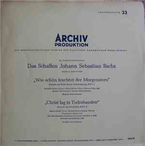 Johann Sebastian Bach - Gunthild Weber, Helmut Krebs, Hermann Schey, Berlin ...