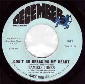 Tamiko Jones - Don't Go Breaking My Heart / Pearl