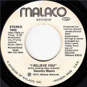 Dorothy Moore - I Believe You