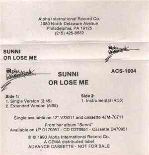 Sunni - Or Lose Me