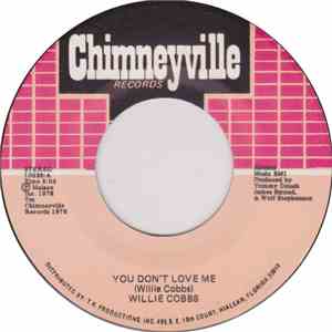 Willie Cobbs - You Don't Love Me / Why Did You Change Your Mind (Inst)