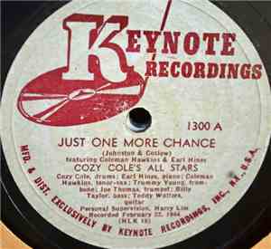 Cozy Cole's All Stars - Just One More Chance / Blue Moon