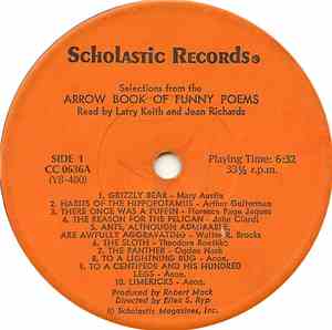 Larry Keith  And Jean Richards - (Selections From The) Arrow Book Of Funny  ...