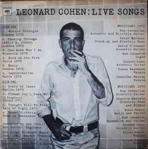 Leonard Cohen - Live Songs
