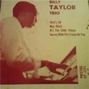 Billy Taylor Trio - Billy Taylor Trio