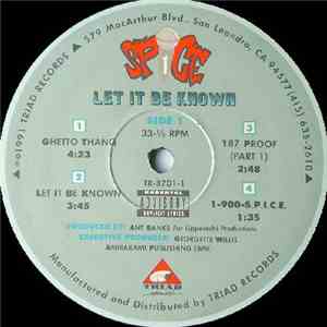 Spice 1 - Let It Be Known