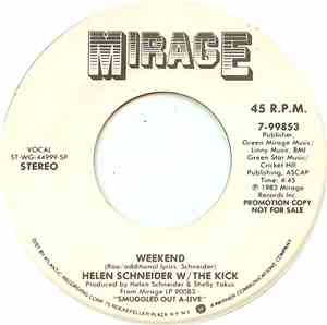 Helen Schneider W/ The Kick  - Weekend