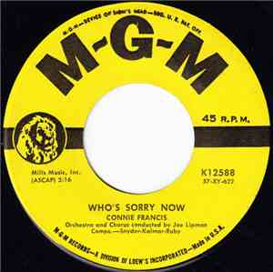 Connie Francis - Who's Sorry Now