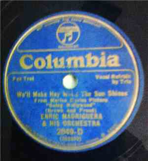 Enric Madriguera And His Orchestra - We'll Make Hay While The Sun Shines / ...