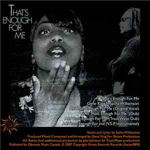 Gene King featuring Sacha - Thats Enough For Me