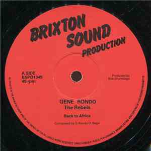 Gene Rondo, Rebels & Allies - Back To Africa