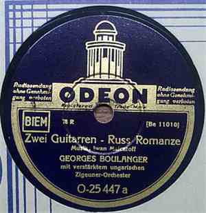 Georges Boulanger mit verstärktem ungarischen Zigeuner-Orchester - Zwei Gui ...