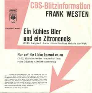 Frank Westen - Ein Kühles Bier Und Ein Zitroneneis