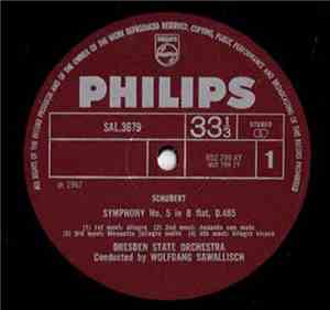 Schubert, Dresden State Orchestra, Wolfgang Sawallisch - Symphony No. 5 In  ...