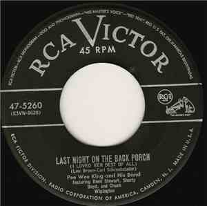 Pee Wee King And His Band - Screwball / Last Night On The Back Porch