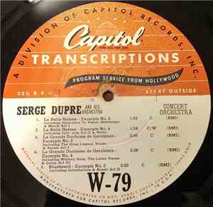 Serge Dupre And His Orchestra - Serge Dupre