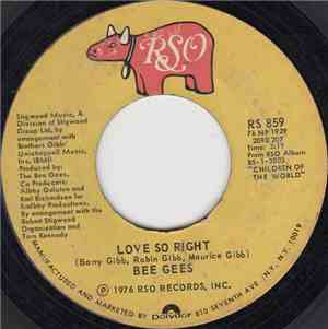 Bee Gees - Love So Right