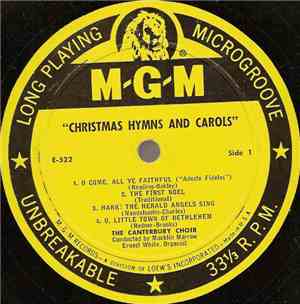 The Canterbury Choir - Christmas Hymns And Carols