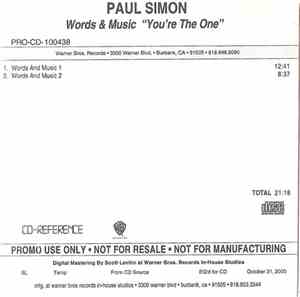 Paul Simon - Words & Music 