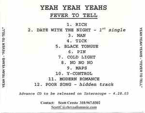 Yeah Yeah Yeahs - Fever To Tell