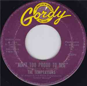 The Temptations - Ain't Too Proud To Beg