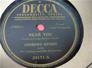 Andrews Sisters With Vic Schoen And His Orchestra - Near You
