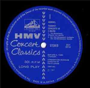 Hummel, Leopold Mozart, Hertel, Edward H. Tarr, Helmut Hucke, Consortium Mu ...